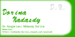 dorina nadasdy business card